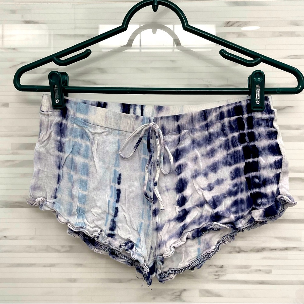 ❌SOLD❌Cute Tye-die PJ Shorts! 💙🖤🤍